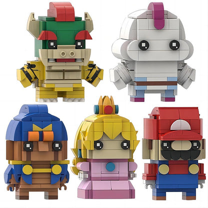 Retro Plumber Adventure BrickHeadz Building Kit | LEGO-Compatible MOC  - 7
