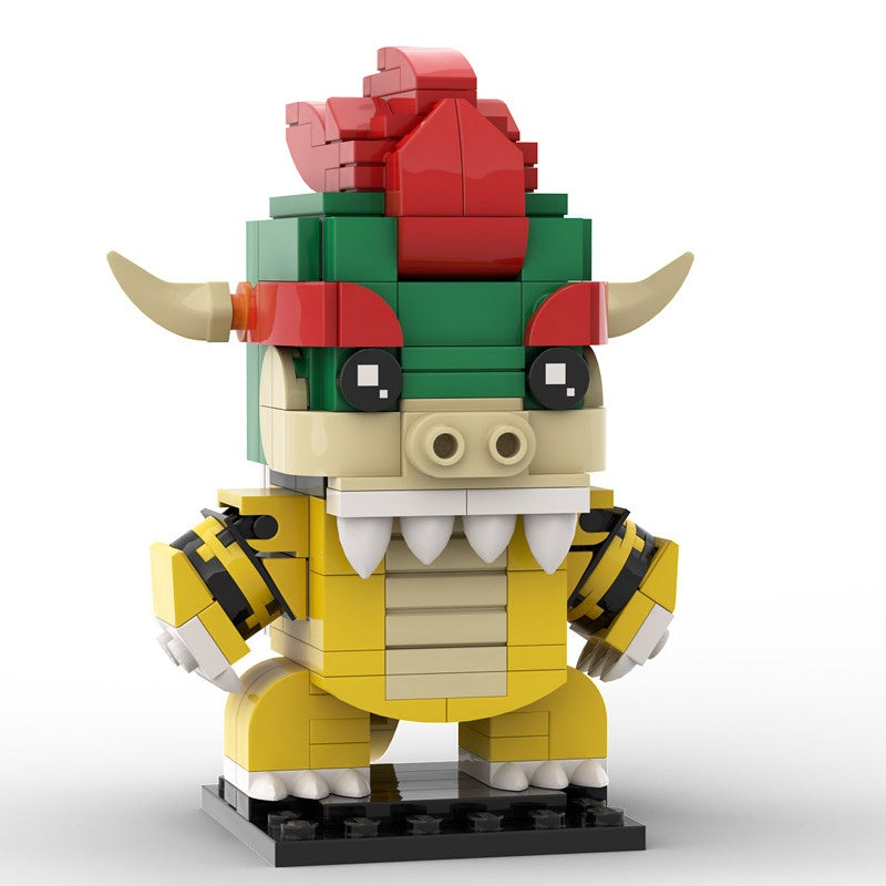Retro Plumber Game Hero BrickHeadz Building Kit | LEGO-Compatible MOC - 2