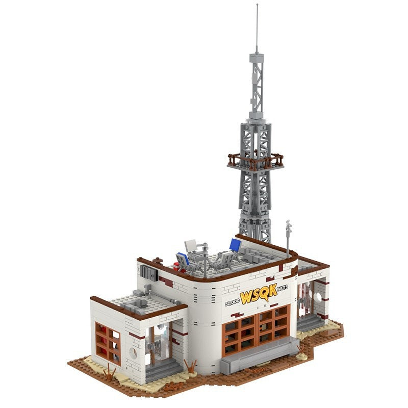 Retro Radio Station WSQK Building Kit | Compatible with LEGO MOC - 3