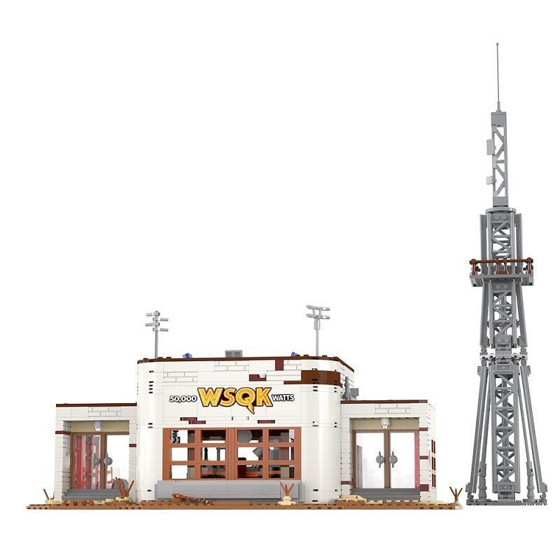Retro Radio Station WSQK Building Kit | Vintage Studio Model - 4