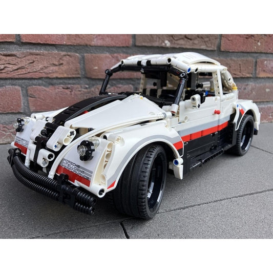 Retro Rounded Compact Coupe MOC Building Kit - 1