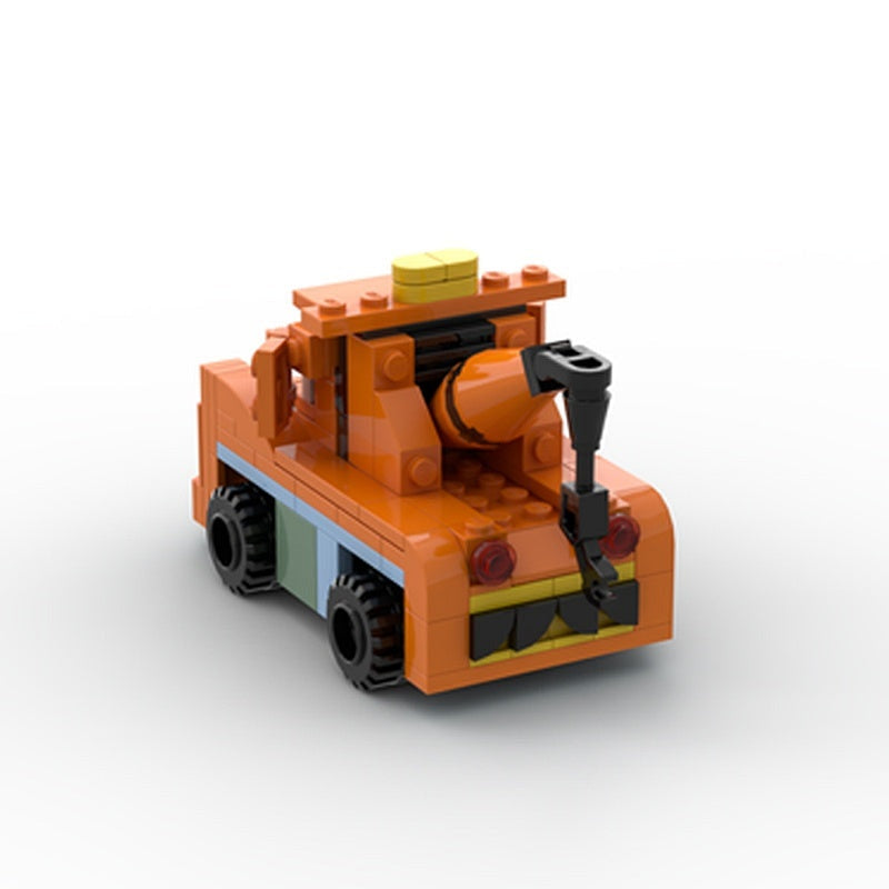 Retro Rust Tow Truck MOC Building Kit | 6 Stud Wide Recovery Vehicle - 2