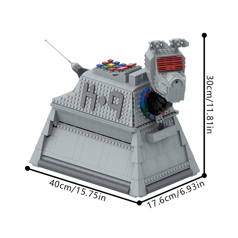 Retro Sci-Fi Robotic Hound Building Kit | LEGO-Compatible MOC - 3