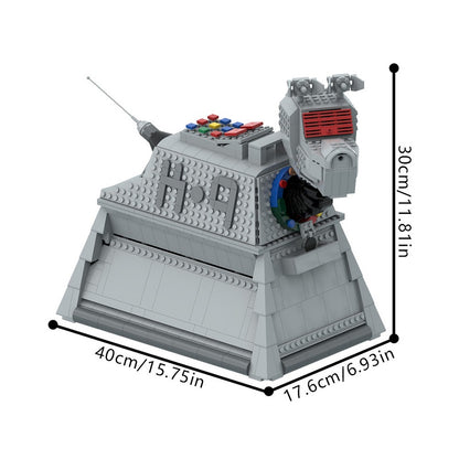 Retro Sci-Fi Robotic Hound Building Kit | LEGO-Compatible MOC - 3
