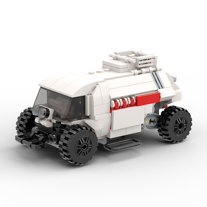 Retro Sci-Fi Space Chariot MOC Building Kit | Space Transport Model - 1