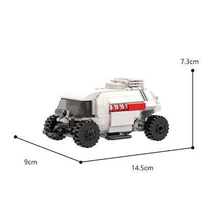 Retro Sci-Fi Space Chariot Transport Building Kit | LEGO-Compatible MOC - 4