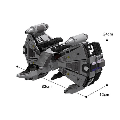 Retro Space Fighter Gunstar MOC Building Kit | LEGO-Compatible MOC - 5