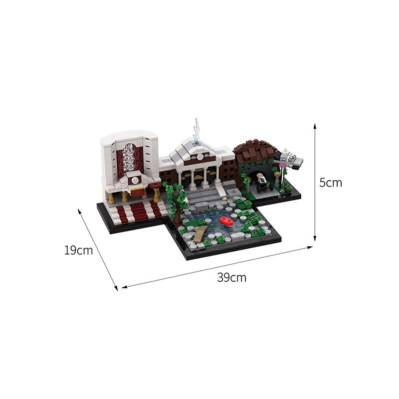 Retro Time Travel Skyline Architecture Building Kit | LEGO-Compatible MOC - 2