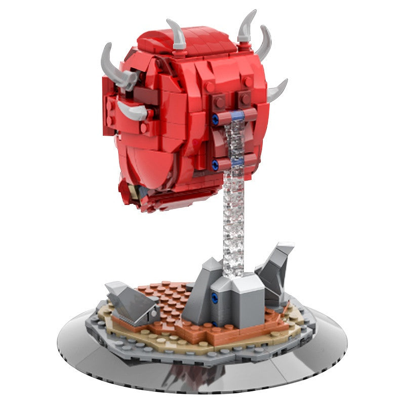 Retro Video Game Floating Meatball Monster Building Kit | LEGO-Compatible MOC - 2
