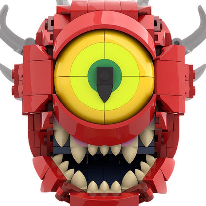 Retro Video Game Floating Meatball Monster Building Kit | LEGO-Compatible MOC - 3