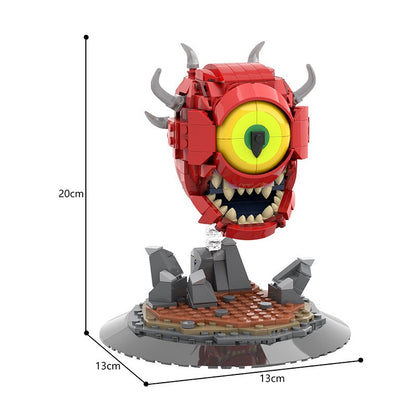 Retro Video Game Floating Meatball Monster Building Kit | LEGO-Compatible MOC - 5