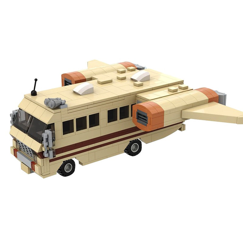 Retro Winged Space Camper Building Kit | Space RV LEGO-Compatible MOC - 2