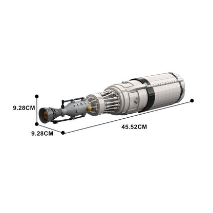 Reusable Nuclear Shuttle MOC 1:110 Scale Spacecraft Building Kit - 5