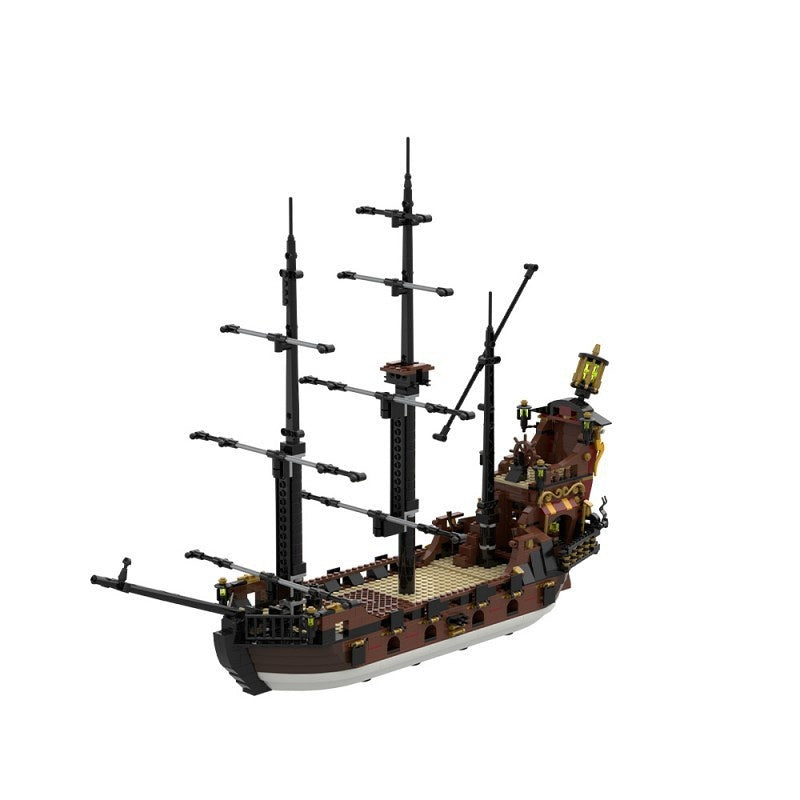 Revenge Pirate Ship MOC Building Kit | Fantasy Sailing Vessel Model - 4