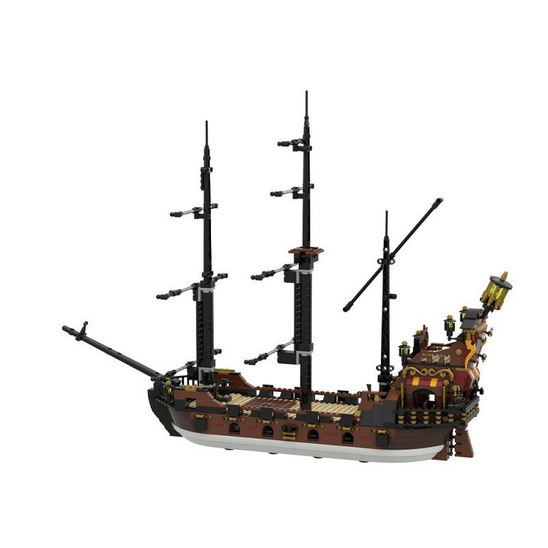 Revenge Pirate Ship MOC Building Kit | Fantasy Sailing Vessel Model - 5