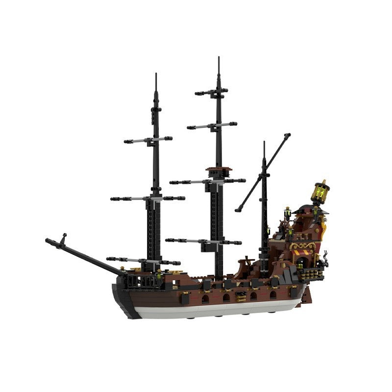 Revenge Pirate Ship MOC Building Kit | Fantasy Sailing Vessel Model - 6