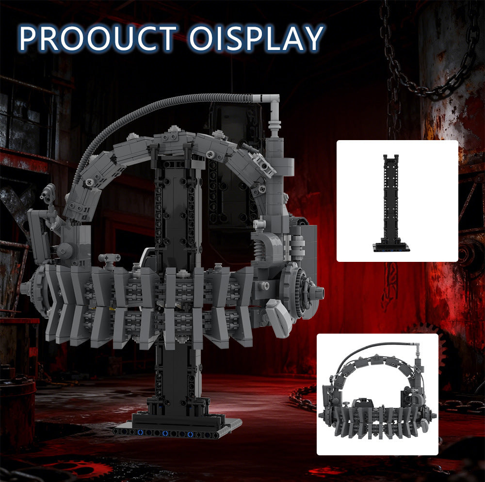 reverse bear trap building kit | saw | lego compatible moc - 2