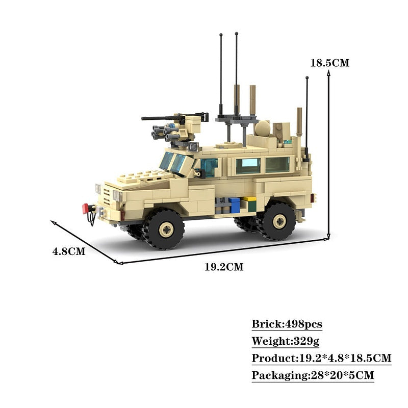 RG-31 Mk.3A Tactical Vehicle MOC Building Kit - Custom Military Construction Set - 3
