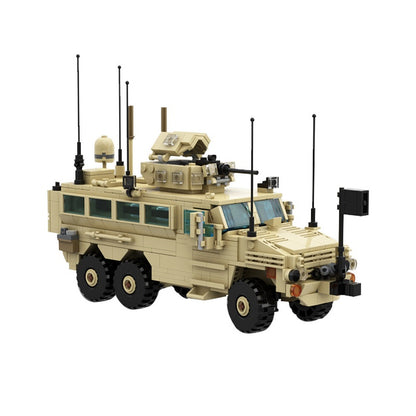 RG-33L Cat.2 MRAP Armored Vehicle MOC Building Kit 1:35 Scale Military Truck - 1