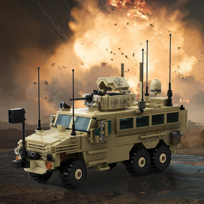 RG-33L Cat.2 MRAP Armored Vehicle MOC Building Kit 1:35 Scale Military Truck - 2