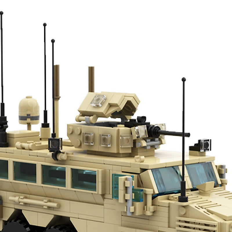 RG-33L Cat.2 MRAP Armored Vehicle MOC Building Kit 1:35 Scale Military Truck - 4