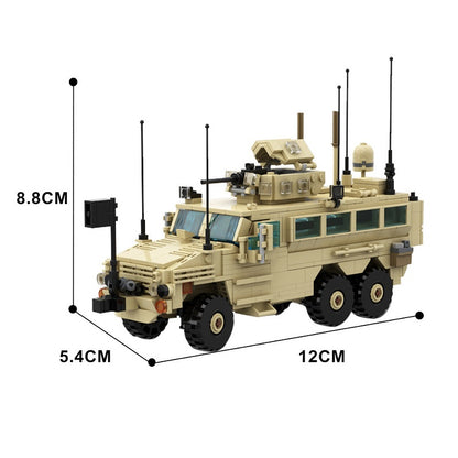 RG-33L Cat.2 MRAP Armored Vehicle MOC Building Kit 1:35 Scale Military Truck - 5
