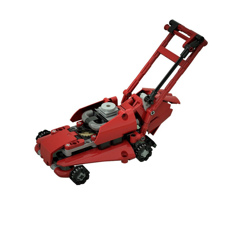 Rich Kid Lawn Mower MOC Vehicle Building Kit | Luxury Garden Machine - 4