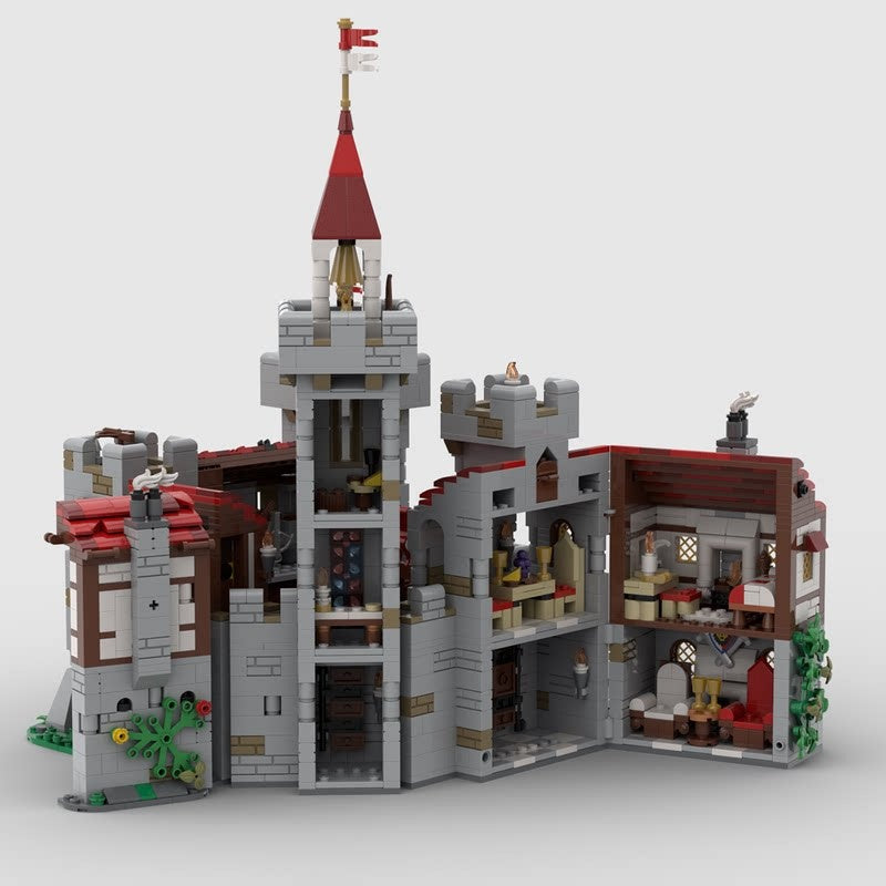 River Castle MOC Medieval Fortress Architecture Building Kit - 2