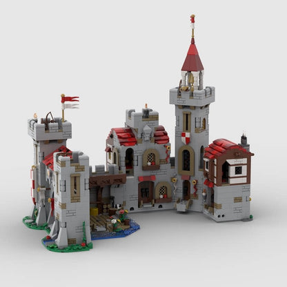 River Castle MOC Medieval Fortress Architecture Building Kit - 4