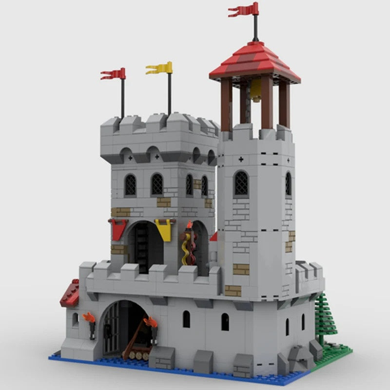 Riverside Fortress Outpost MOC Medieval Castle Building Kit - 3