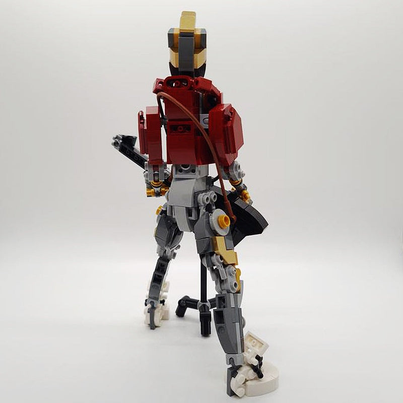 Rockerbot MOC Building Kit | Futuristic Robot Music Display Model - 3