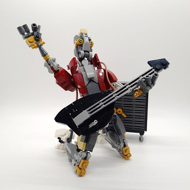 Rockerbot MOC Building Kit | Futuristic Robot Music Display Model - 4