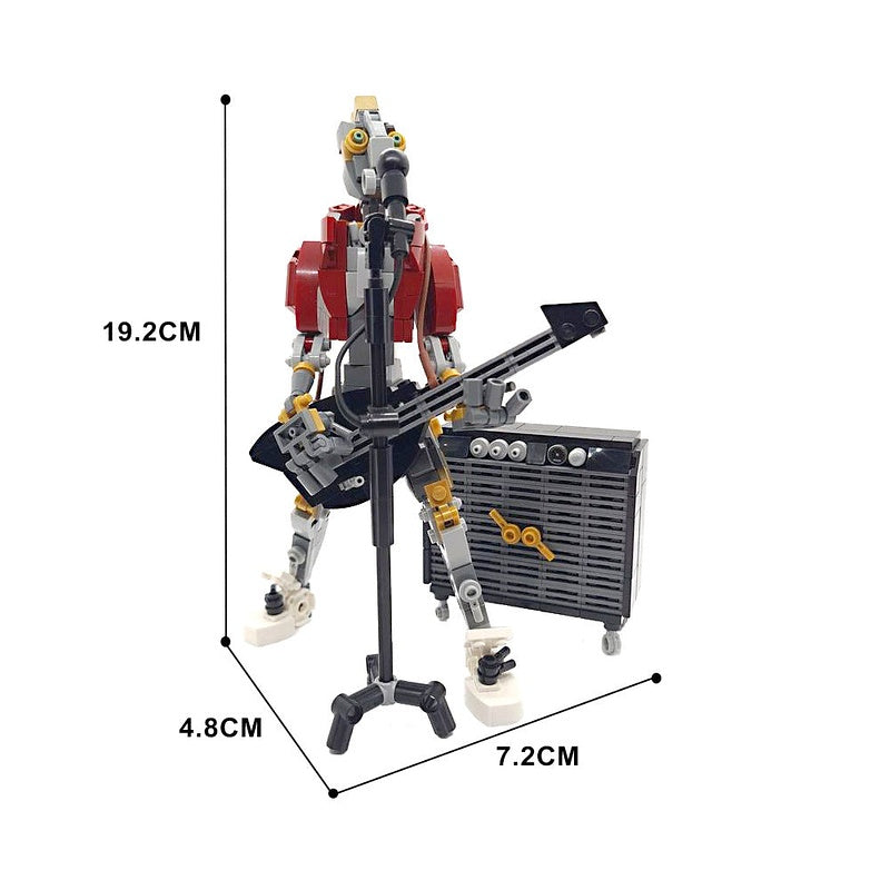 Rockerbot MOC Building Kit | Futuristic Robot Music Display Model - 5