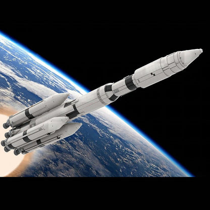 Rocket MLV-25L MOC Building Kit | Advanced Space Launch Model - 3