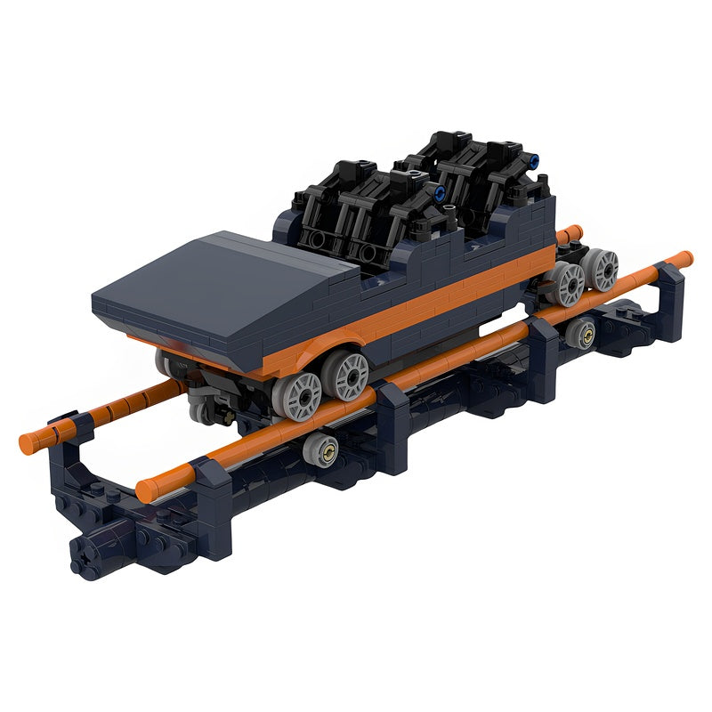 Roller Coaster Front Car With Track MOC Building Kit - 5