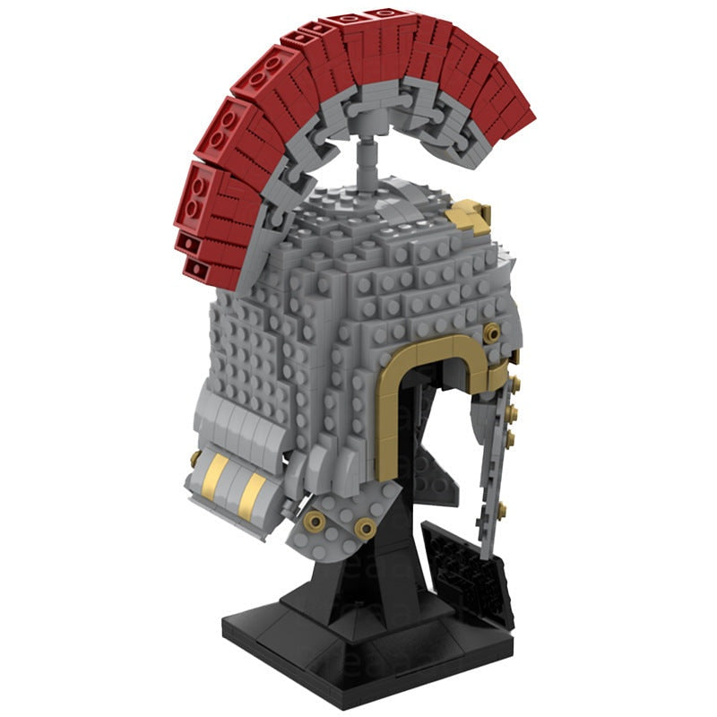 Roman Centurion Helmet MOC Historical Warrior Display Building Kit - 2