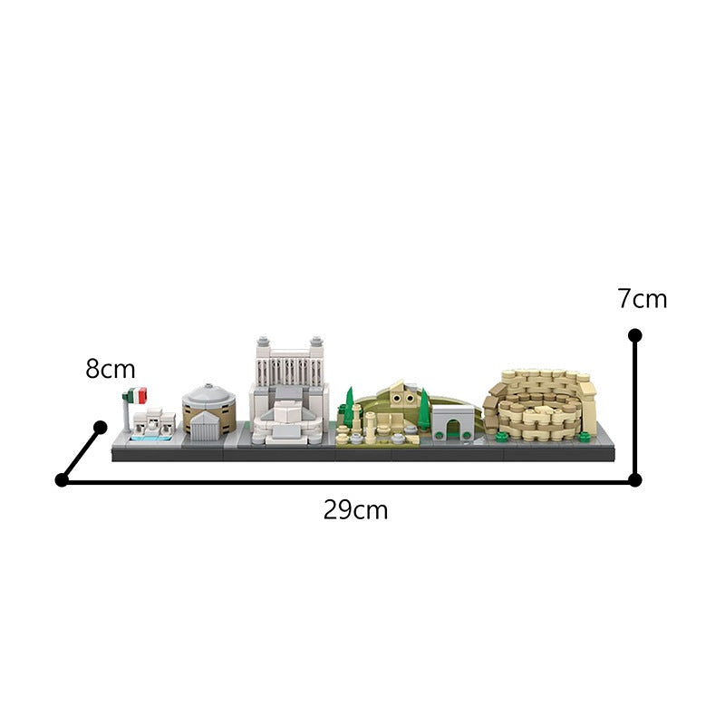 Rome Skyline MOC Architecture Building Kit - 10
