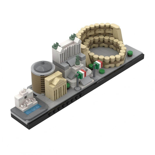 Rome Skyline MOC Building Kit | LEGO-Compatible MOC - 1