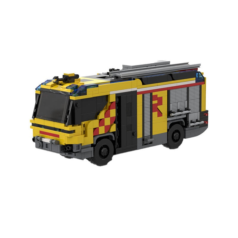 Rosenbauer RT Hybrid Fire Truck MOC Building Kit | Emergency Vehicle - 1