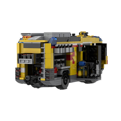 Rosenbauer RT Hybrid Fire Truck MOC Building Kit | Emergency Vehicle - 3