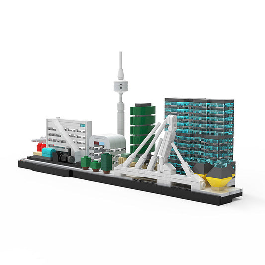 Rotterdam Skyline Building Kit | LEGO-Compatible MOC - 1