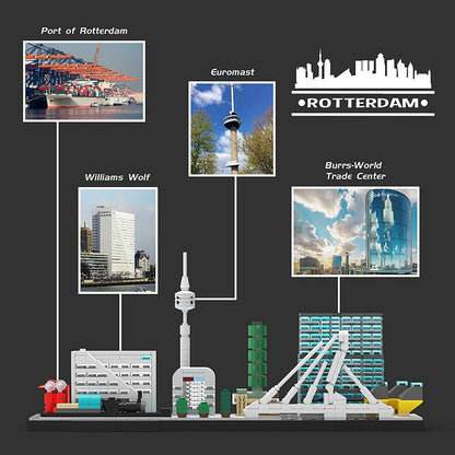 Rotterdam Skyline MOC Architecture Building Kit - 3