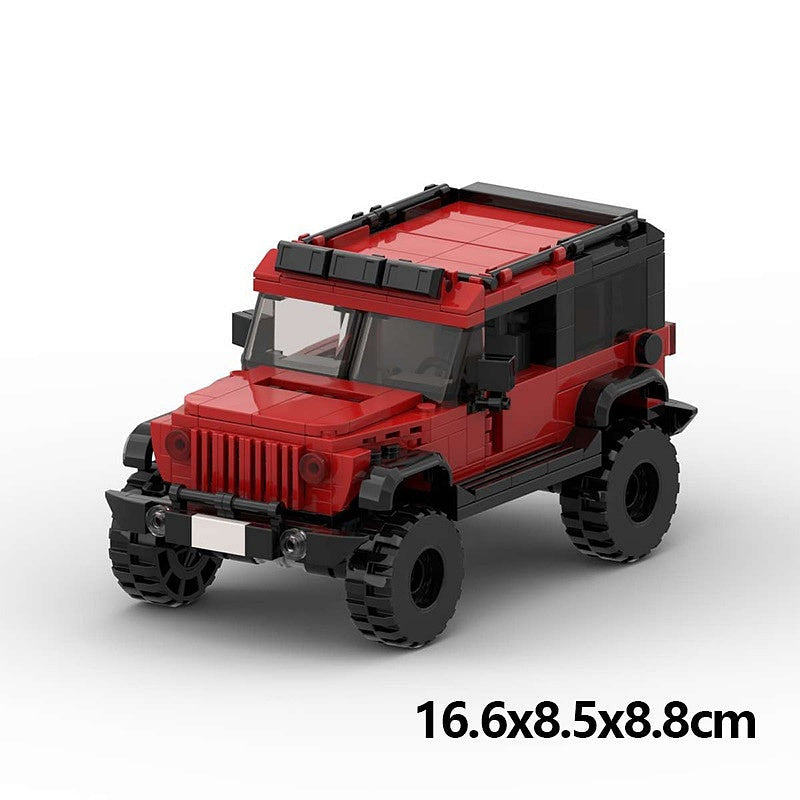 Rugged 4x4 Off-Road Vehicle MOC Building Kit | Adventure SUV Model - 6