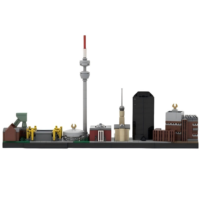 Ruhr Region Skyline Germany Architecture Building Kit | Compatible MOC - 1