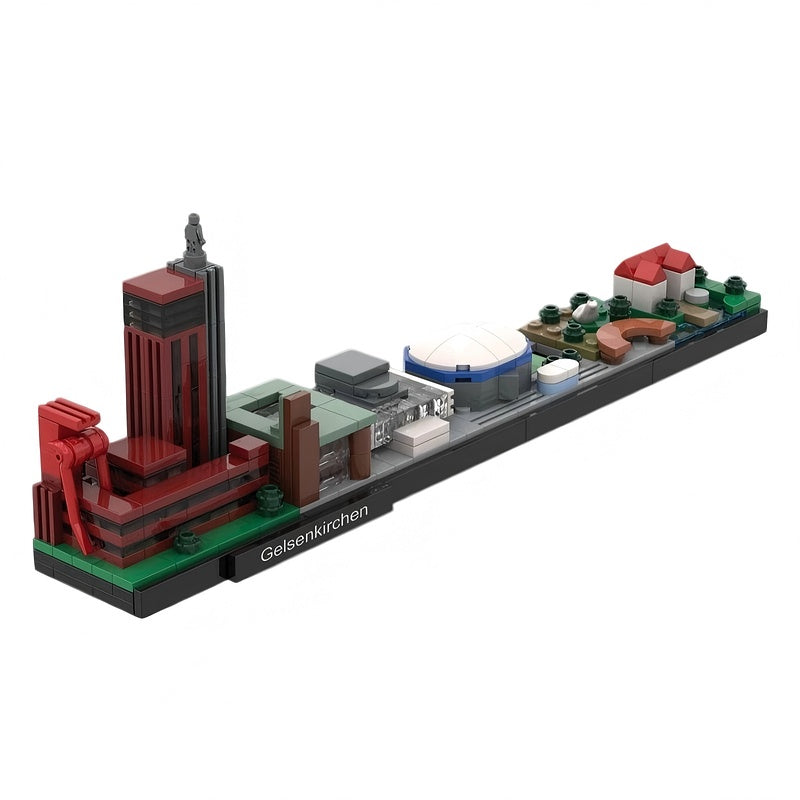 Ruhr Region Skyline Germany Architecture Building Kit | Compatible MOC - 1