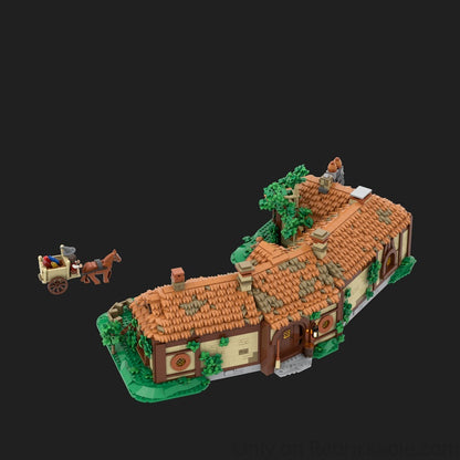 Rustic Fantasy Village Inn MOC Tavern Architecture Building Kit - 3