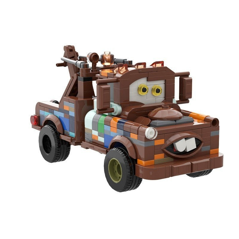 Rusty Vintage Tow Truck MOC Building Kit | Cartoon Recovery Vehicle Model - 3