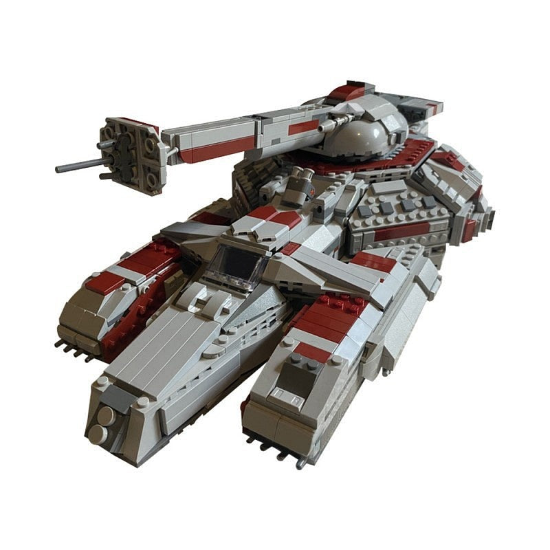RX-200 Heavy Stun Tank MOC Building Kit | Futuristic Armored Vehicle - 1