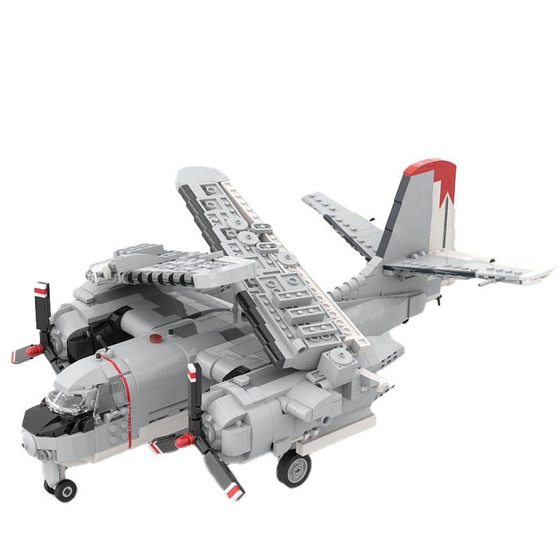 S-2 Tracker Aircraft MOC Building Kit | 1:35 Scale Patrol Plane Model - 2