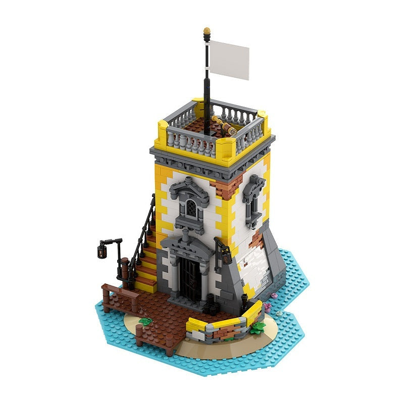 Sabre Island Pirate Fortress MOC Building Kit | Custom Fort Diorama - 3